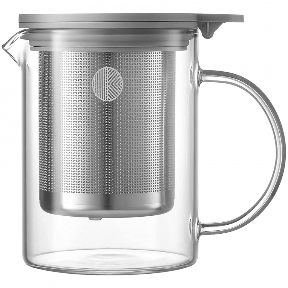 Szklany dzbanek z zaparzaczem Buydeem CD2001 500 ml do herbaty