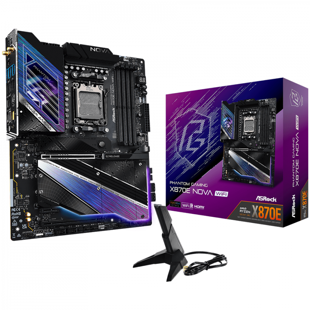 ASROCK X870E Nova WIFI Mainboard Sockel AM5 DDR5 8200 MHz