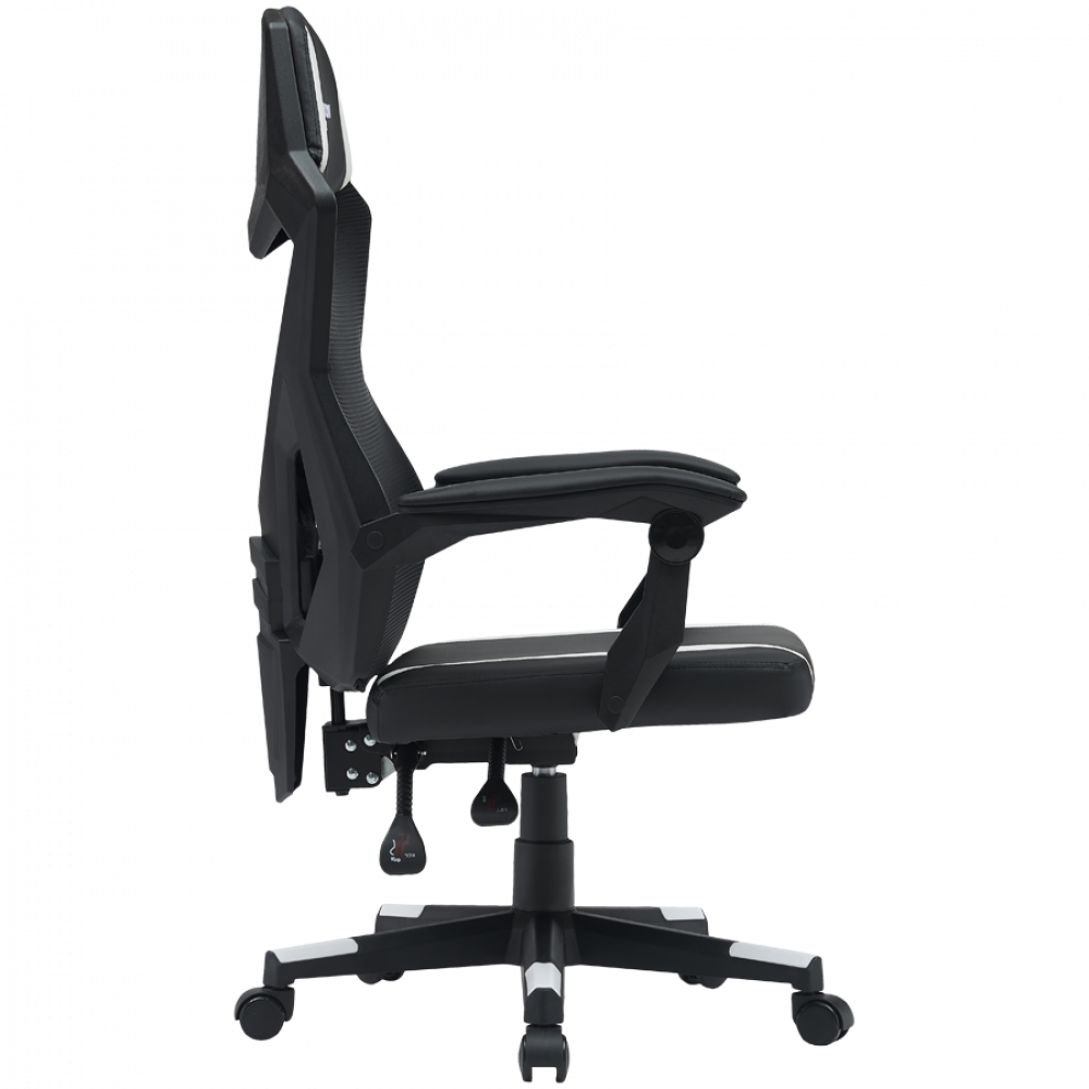 Fotel gamingowy ergonomiczny mesh Canyon MCH01 czarno-biały