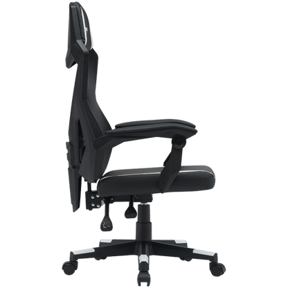 Fotel gamingowy ergonomiczny mesh Canyon MCH01 czarno-biały