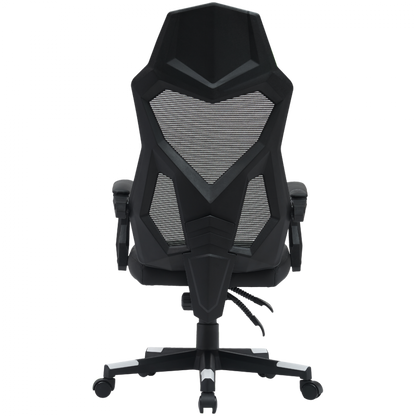 Fotel gamingowy ergonomiczny mesh Canyon MCH01 czarno-biały