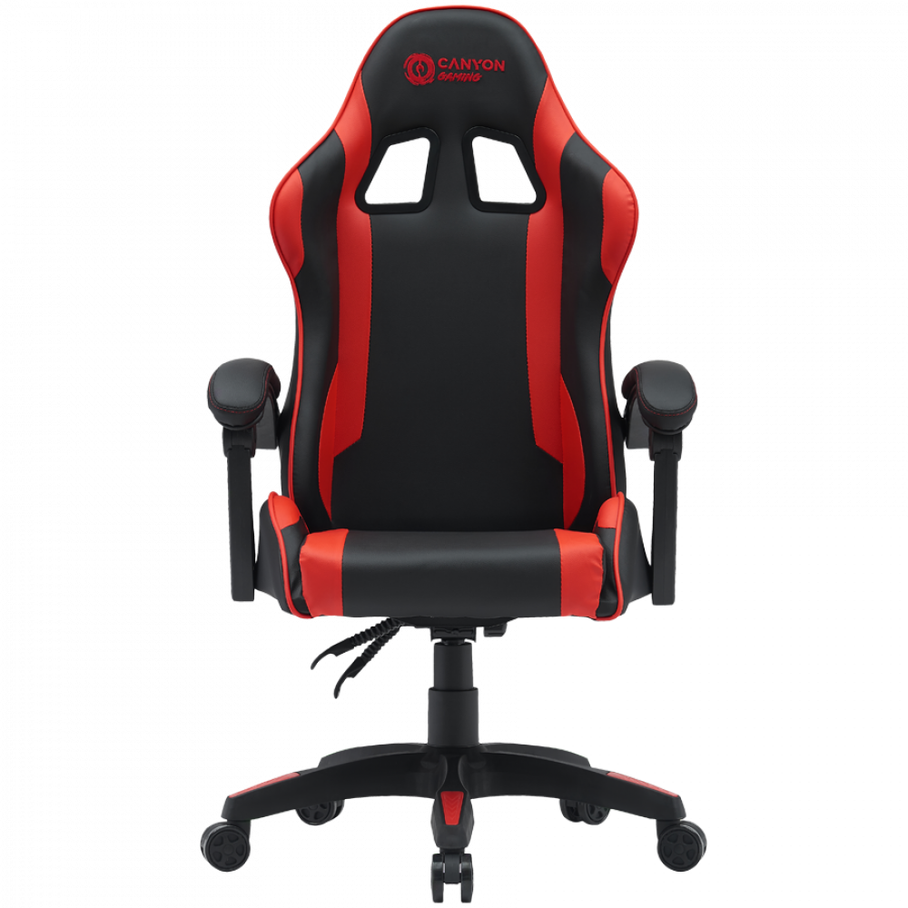 Fotel gamingowy ergonomiczny czarno-czerwony Canyon SGCH2 czarny czerwony