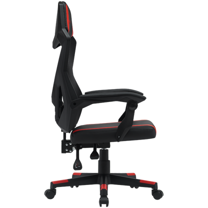 Fotel gamingowy ergonomiczny siatka mesh Canyon MCH01 czarno-czerwony