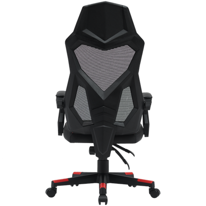 Fotel gamingowy ergonomiczny siatka mesh Canyon MCH01 czarno-czerwony