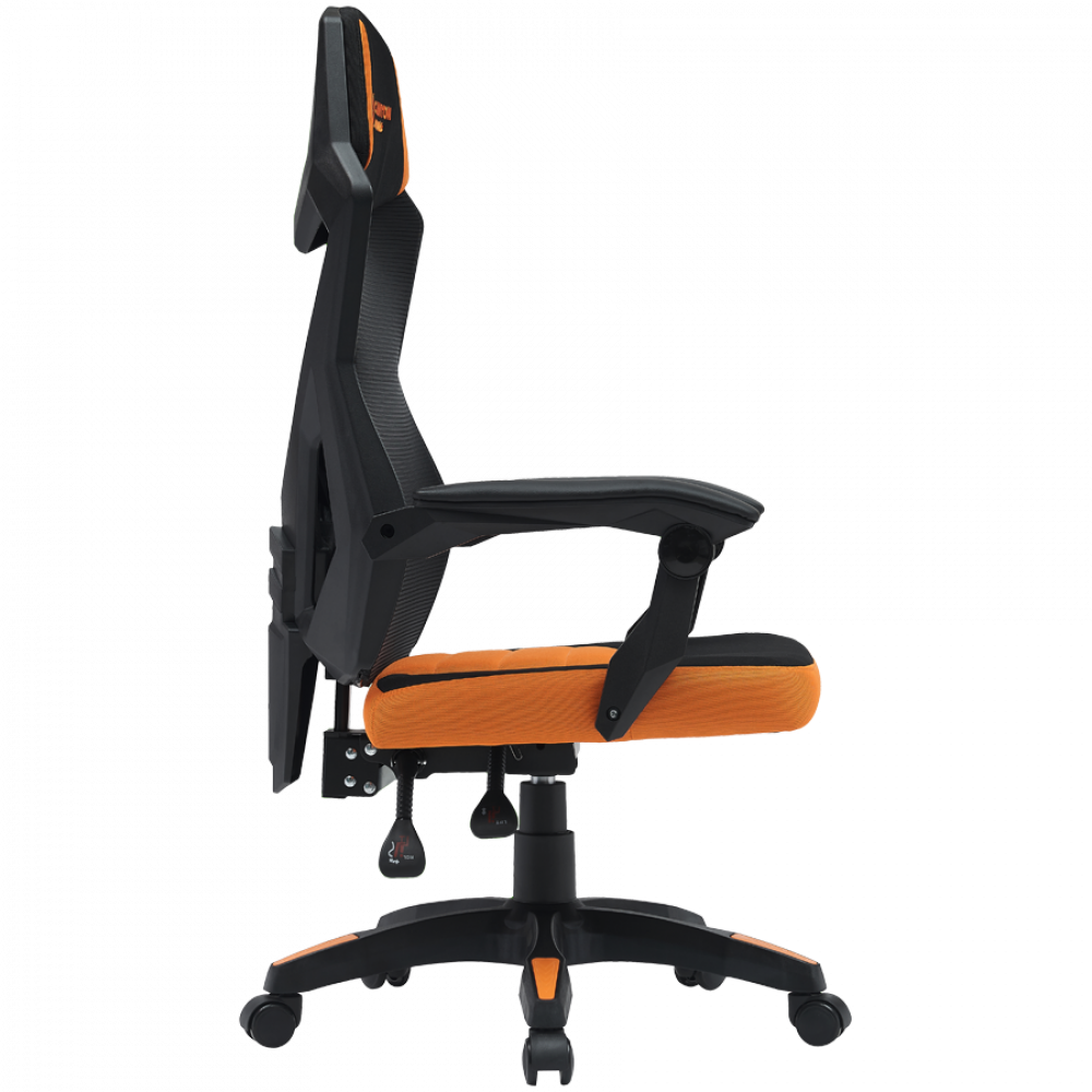 Fotel gamingowy ergonomiczny siatka mesh Canyon MCH02 pomarańczowy