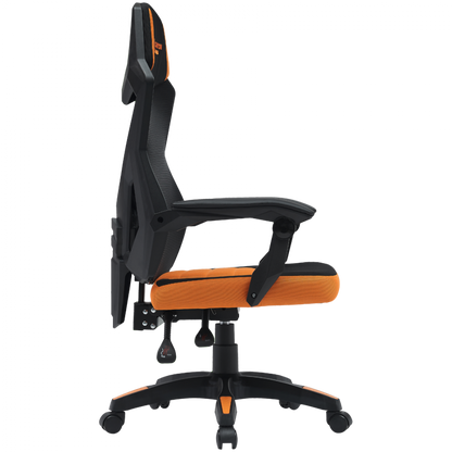 Fotel gamingowy ergonomiczny siatka mesh Canyon MCH02 pomarańczowy