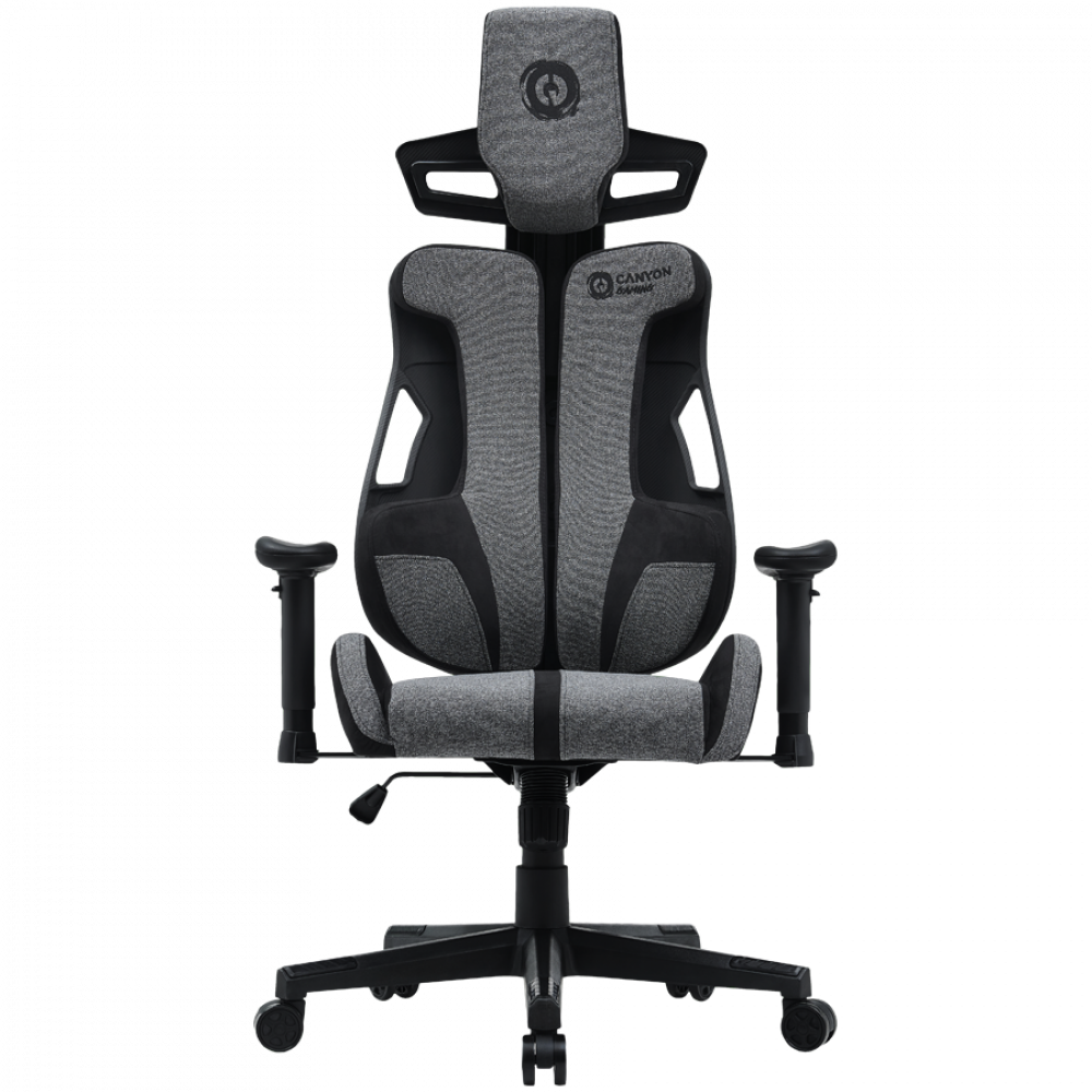 Fotel gamingowy ergonomiczny z podparciem Canyon ABCH01 szary
