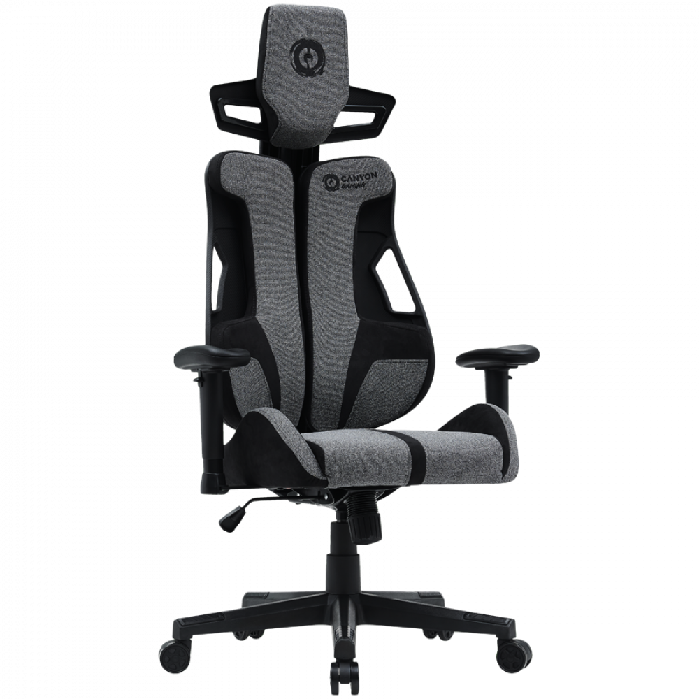 Fotel gamingowy ergonomiczny z podparciem Canyon ABCH01 szary