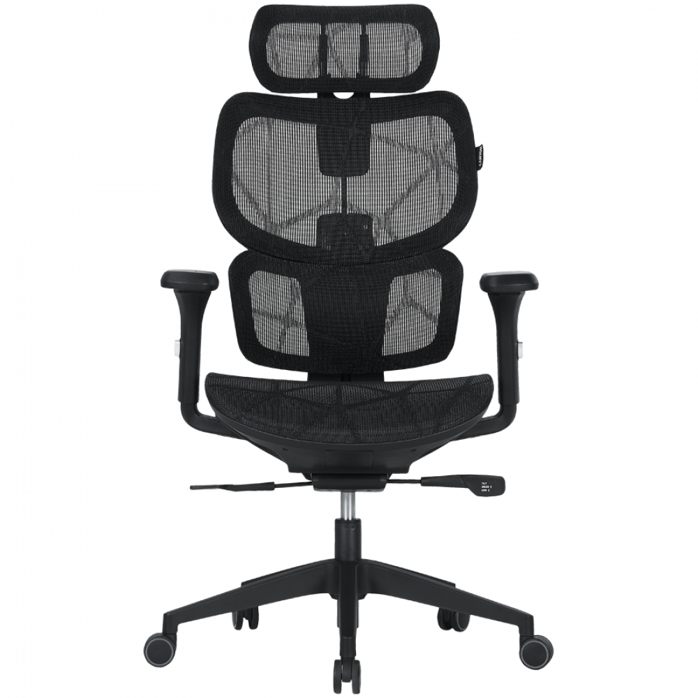 Fotel gamingowy ergonomiczny siatka mesh Canyon MOCH01 czarny