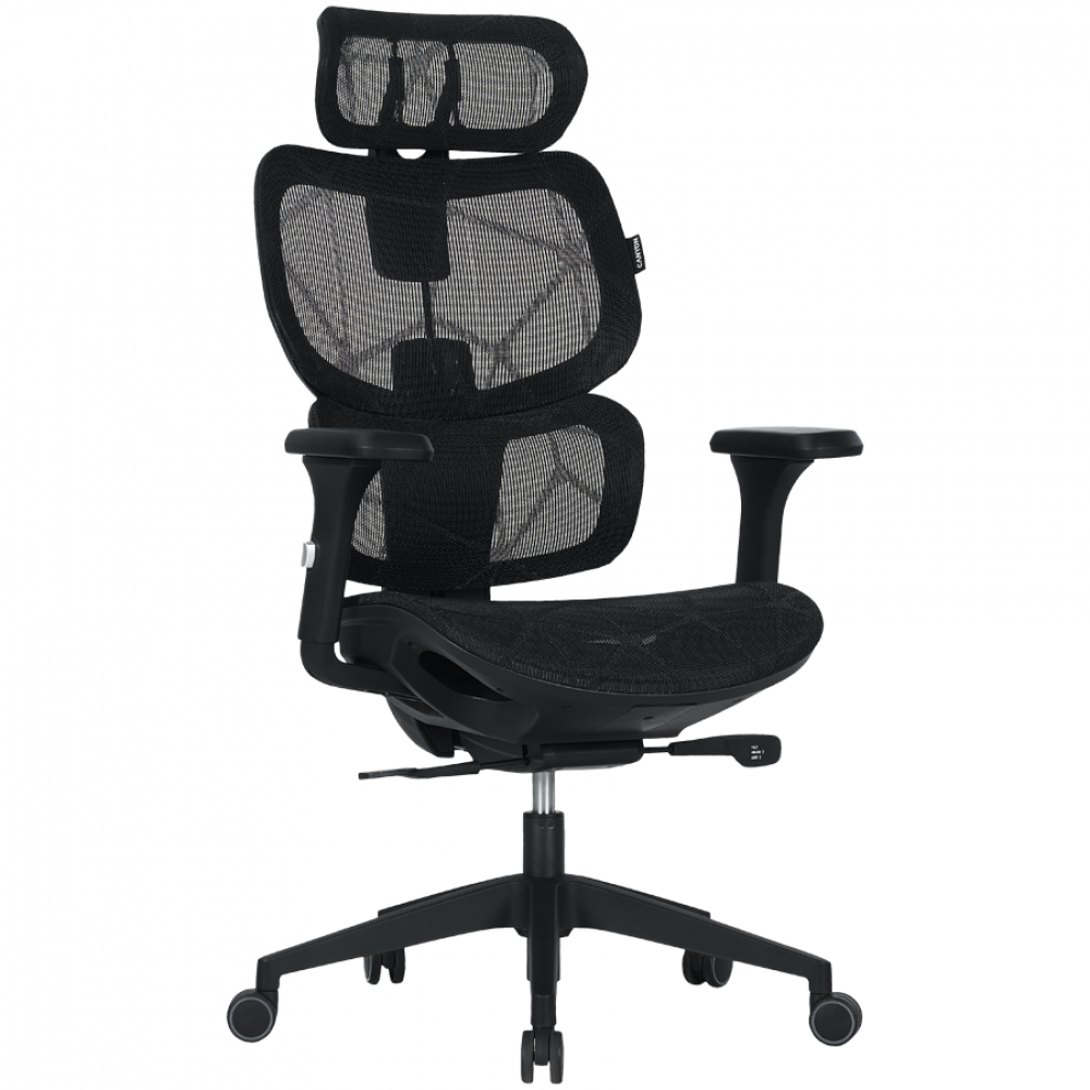 Fotel gamingowy ergonomiczny siatka mesh Canyon MOCH01 czarny