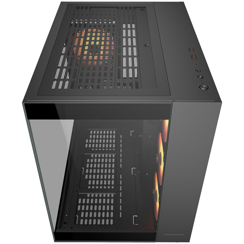 PC-Gehäuse COUGAR FV150 RGB Midi Tower schwarz