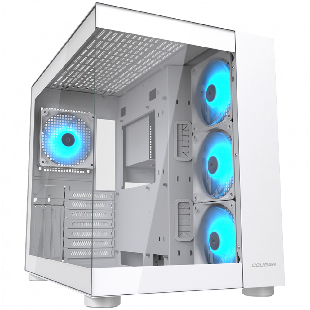 PC-Gehäuse COUGAR FV150 RGB Midi Tower weiß