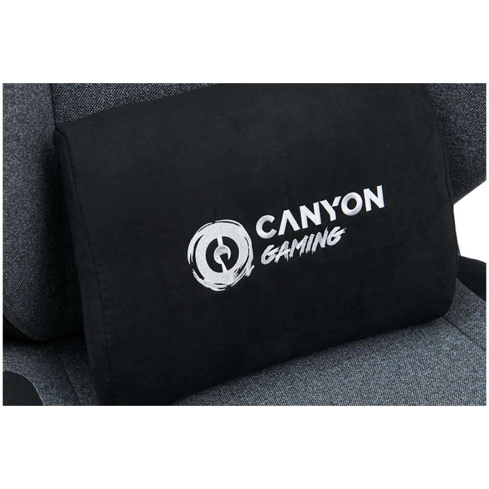 Fotel gamingowy ergonomiczny King Size Canyon XLCH01 szary