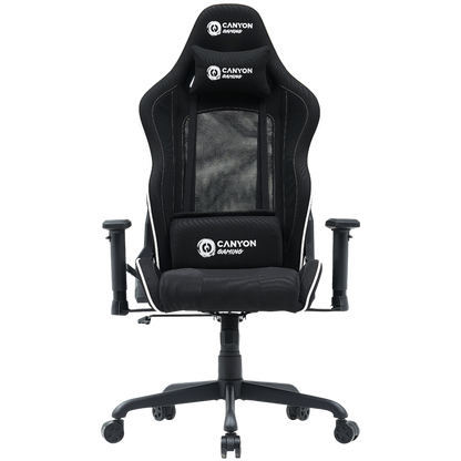 Fotel gamingowy ergonomiczny Canyon MCCH01 czarny z poduszką