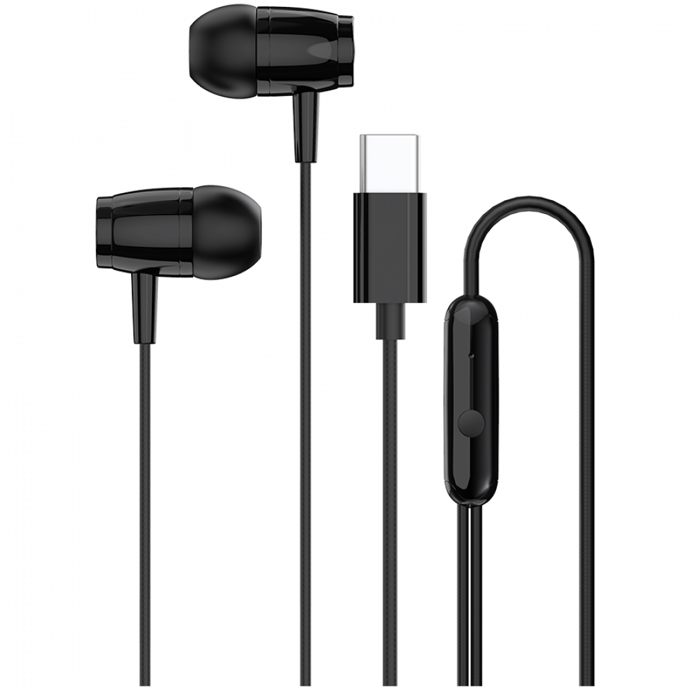 Słuchawki dokanałowe z przewodem USB-C Canyon SEP-5 czarne