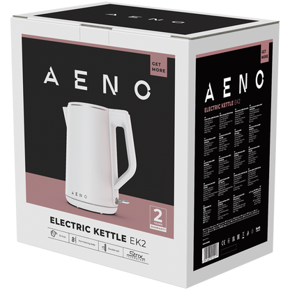 Aeno EK2 Wasserkocher 1,5 l mit Temperaturregelung weiß