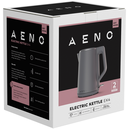 Czajnik elektryczny 1,5 l Aeno EK4 ciemny szary