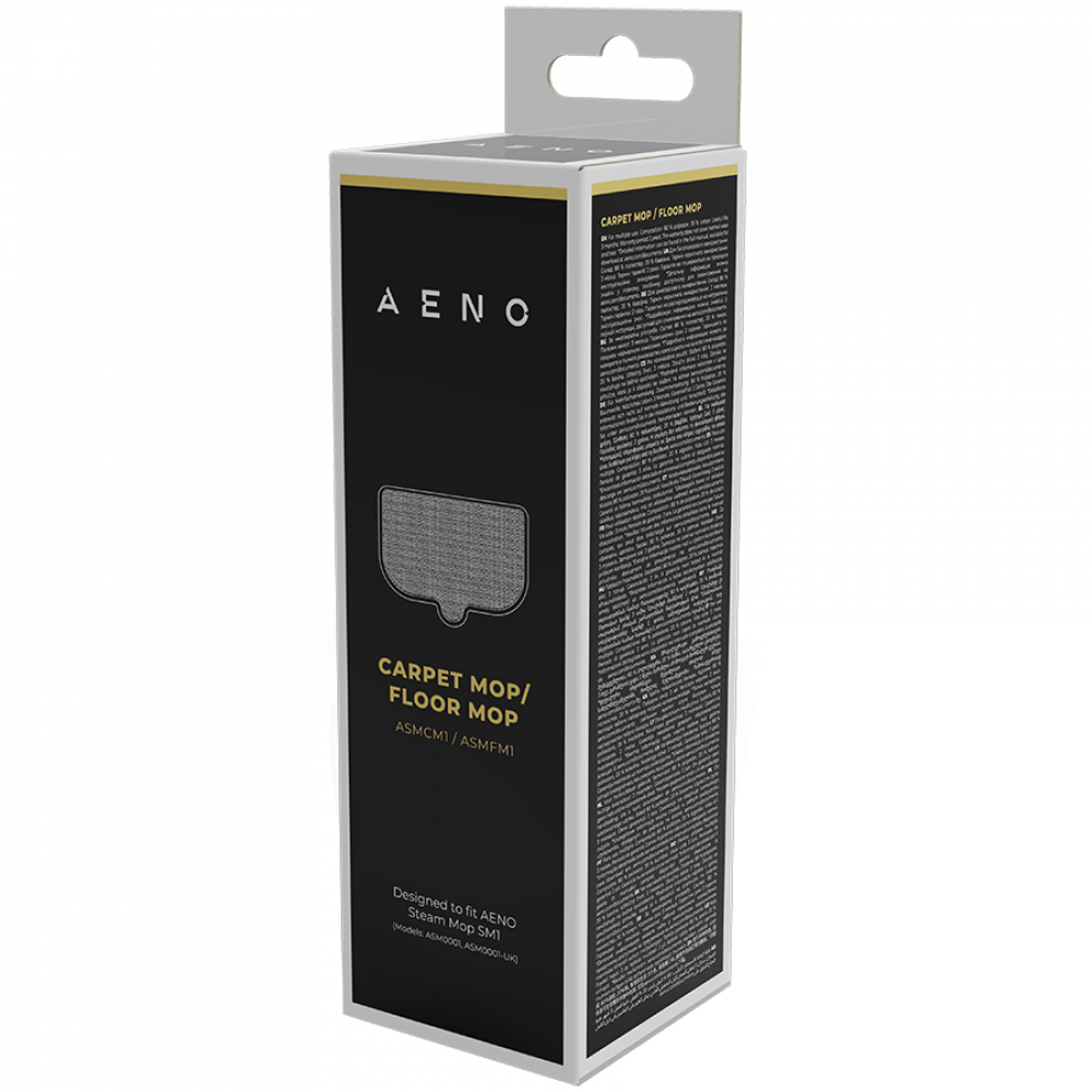 Nakładka z mikrofibry do mopa parowego 268 x 155 mm Aeno ASMCM1 biały