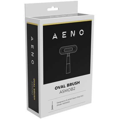 Ovale Bürste für Aeno ASMOB2 Dampfmopp, schwarz