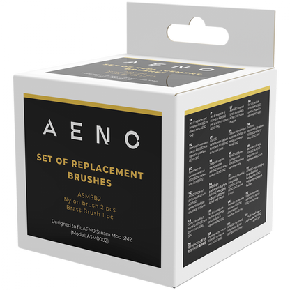 Set of 3 Scraping Brushes for Aeno ASMSB2 Black Steam Mop