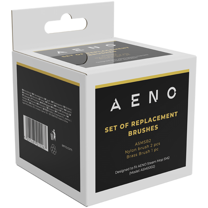 Set of 3 Scraping Brushes for Aeno ASMSB2 Black Steam Mop