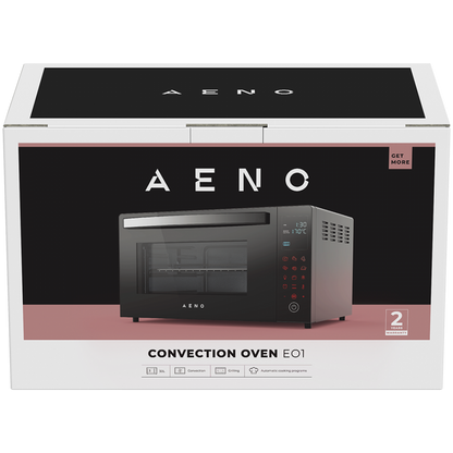 Aeno EO1 1000W Elektrobackofen Schwarz