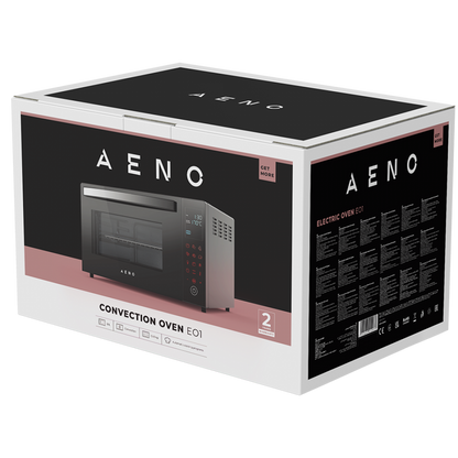 Aeno EO1 1000W Elektrobackofen Schwarz