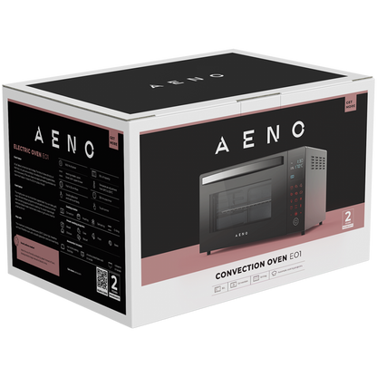 Aeno EO1 1000W Elektrobackofen Schwarz