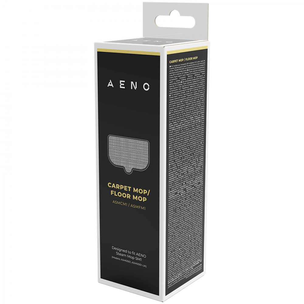 Nakładka z mikrofibry do mopa parowego 260 x 155 mm Aeno ASMFM1 biały