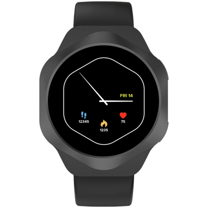 Canyon Hexagon 88 Bluetooth Smartwatch für Anrufe, schwarz