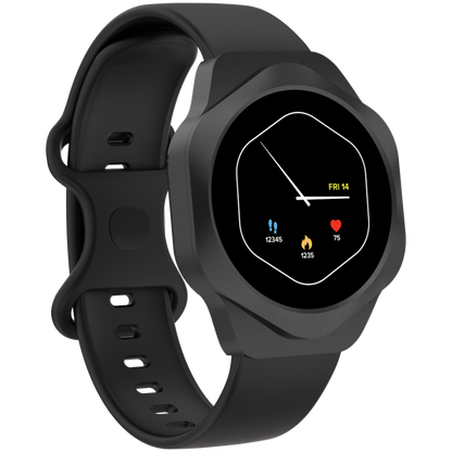 Canyon Hexagon 88 Bluetooth Smartwatch für Anrufe, schwarz