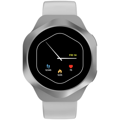 Smartwatch mit Bluetooth-Telefonie Canyon Hexagon 88 Silber