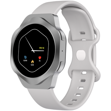 Smartwatch mit Bluetooth-Telefonie Canyon Hexagon 88 Silber
