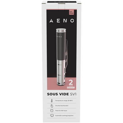Sous Vide Aeno SV1 95°C 100h 4 programy LCD IPX7 czarno srebrny
