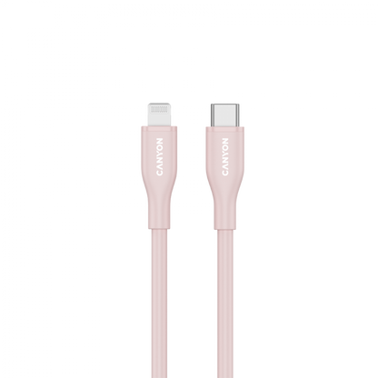 Kabel C-L 60W MFI 1m silikonowy Canyon CLNM60 różowy