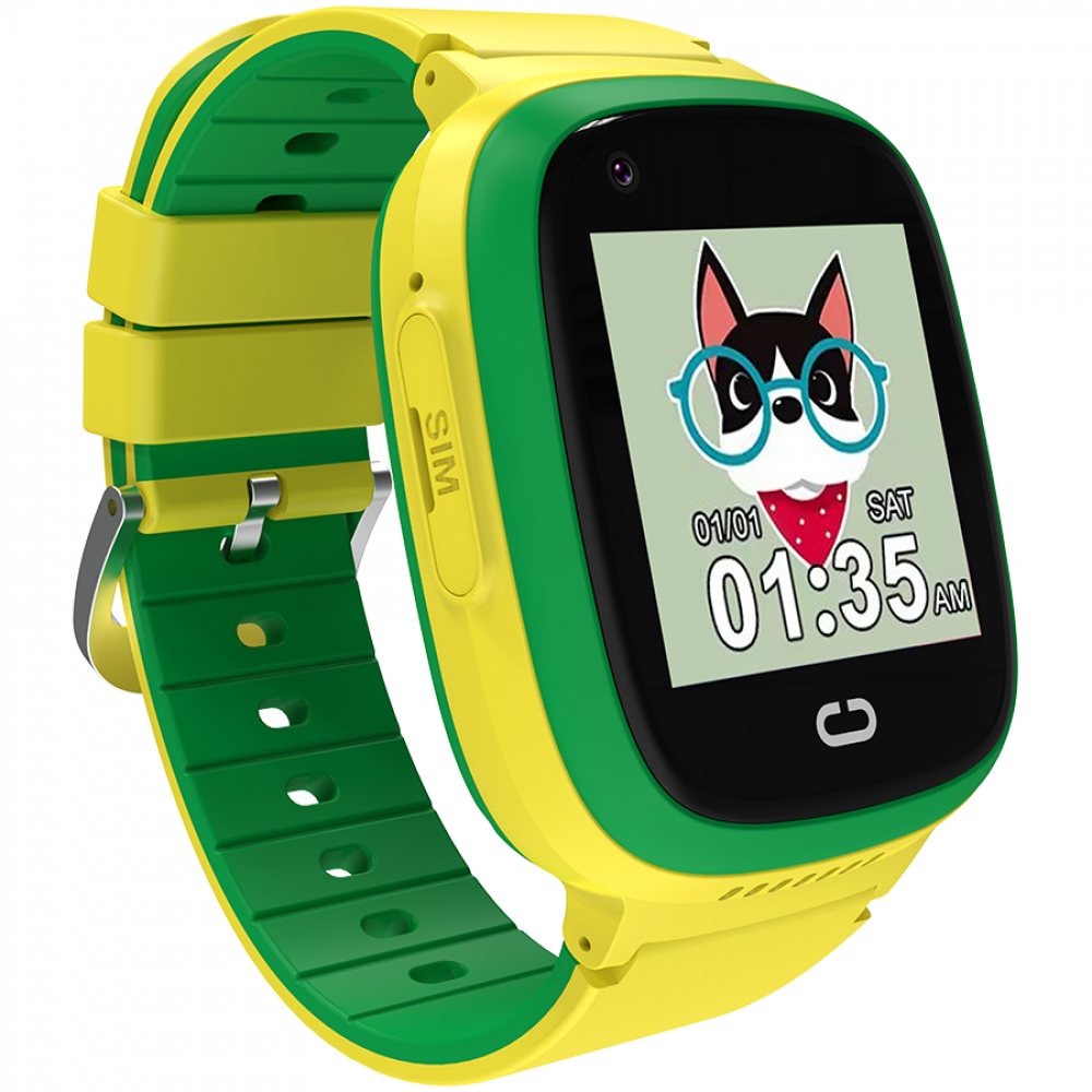 Smartwatch für Kinder mit GPS und 4G Videoanruf Canyon Sunny KW-48 gelb