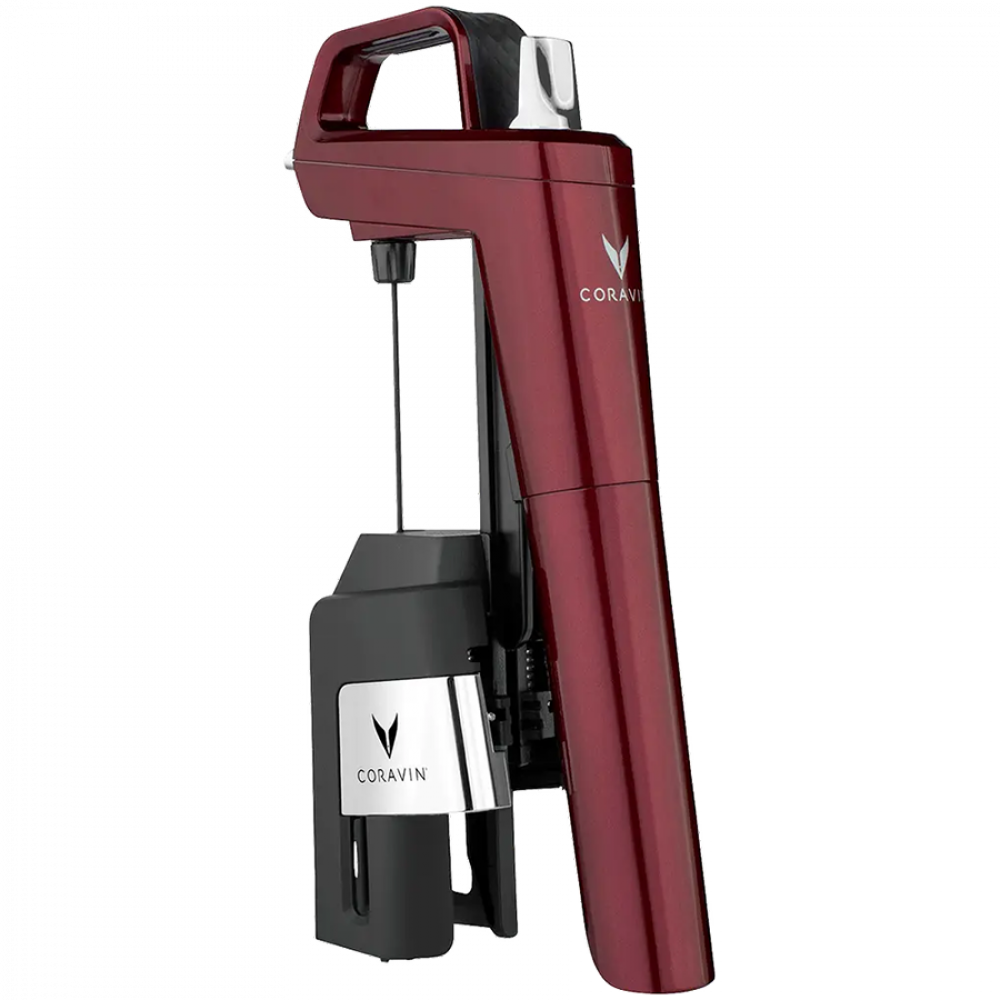 CORAVIN Timeless Six Plus System do przechowywania wina Burgundowy
