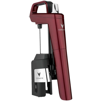 CORAVIN Timeless Six Plus System do przechowywania wina Burgundowy