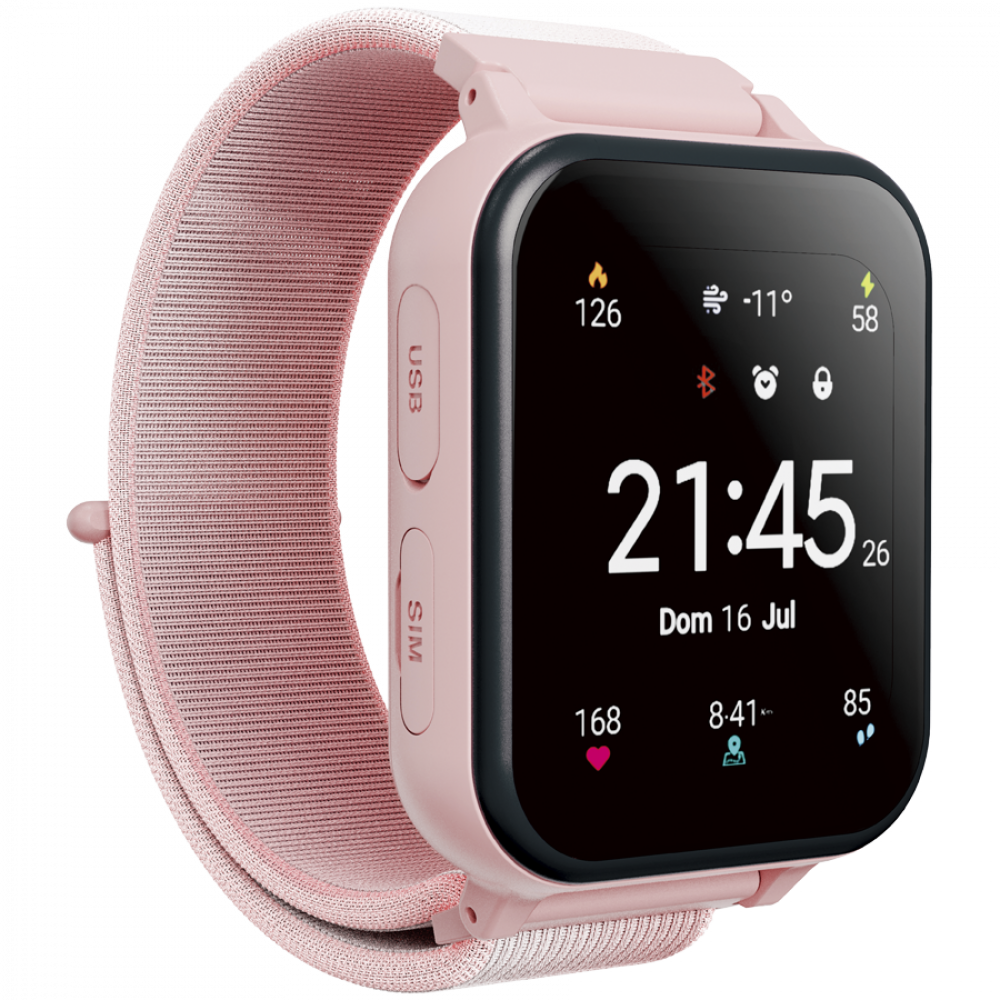 Smartwatch für Kinder MP3 Lernen und Spielen Canyon KW-37 rosa