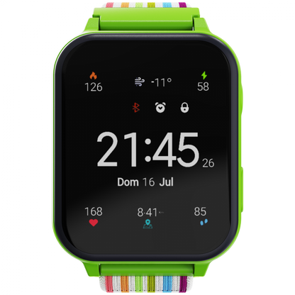 Canyon KW 37 Kinder-Smartwatch grün MP3 zum Lernen und Spielen