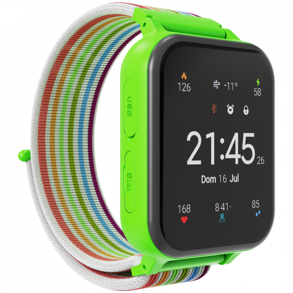 Canyon KW 37 Kinder-Smartwatch grün MP3 zum Lernen und Spielen