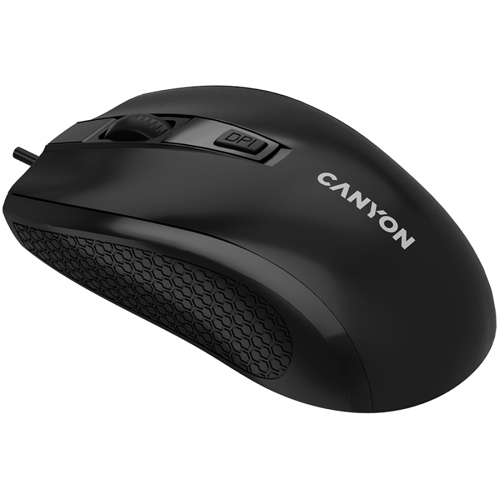Kabelgebundene Maus Canyon M 4 1000 DPI ergonomisch schwarz