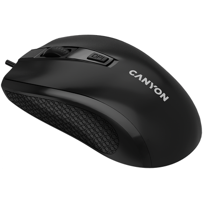 Kabelgebundene Maus Canyon M 4 1000 DPI ergonomisch schwarz