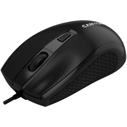 Kabelgebundene Maus Canyon M 4 1000 DPI ergonomisch schwarz