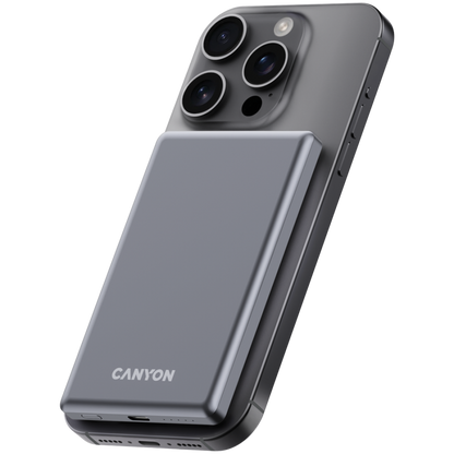 Powerbank Magsafe 5000 mAh PD 20W slim Canyon OnPower 505 Graphit