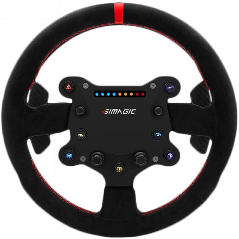Kierownica SIMAGIC GT Sport 300 mm z RGB czarna/czerwona