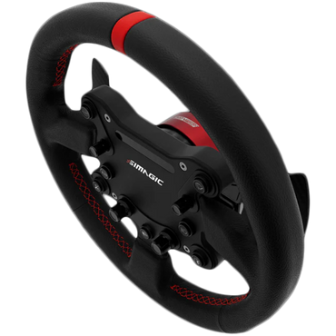Kierownica SIMAGIC GT Sport 300 mm z RGB czarna/czerwona
