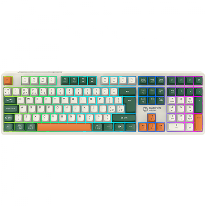 Canyon GKW 11 Kabellose Mechanische RGB-Tastatur weiß