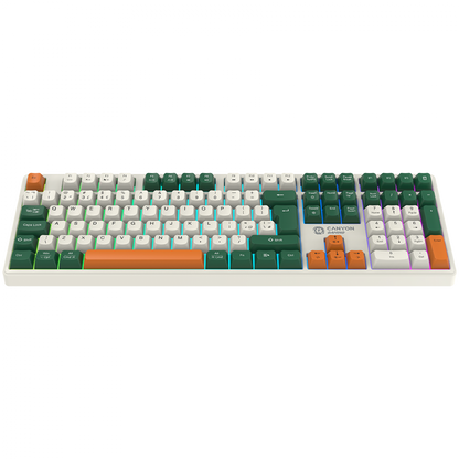 Canyon GKW 11 Kabellose Mechanische RGB-Tastatur weiß
