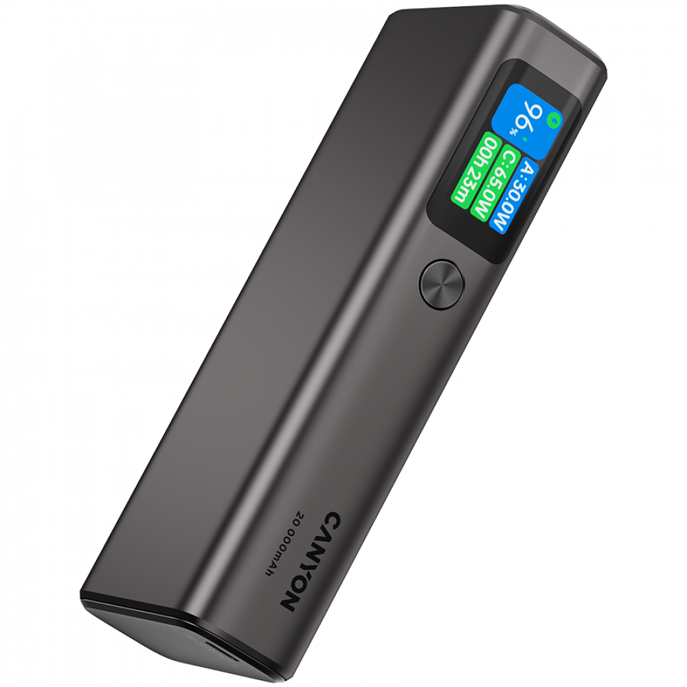 Powerbank 20000 mAh PD 130W mit Display Canyon OnPower 230 graphit